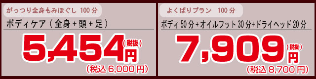 がっつり分100分よくばり100分CP